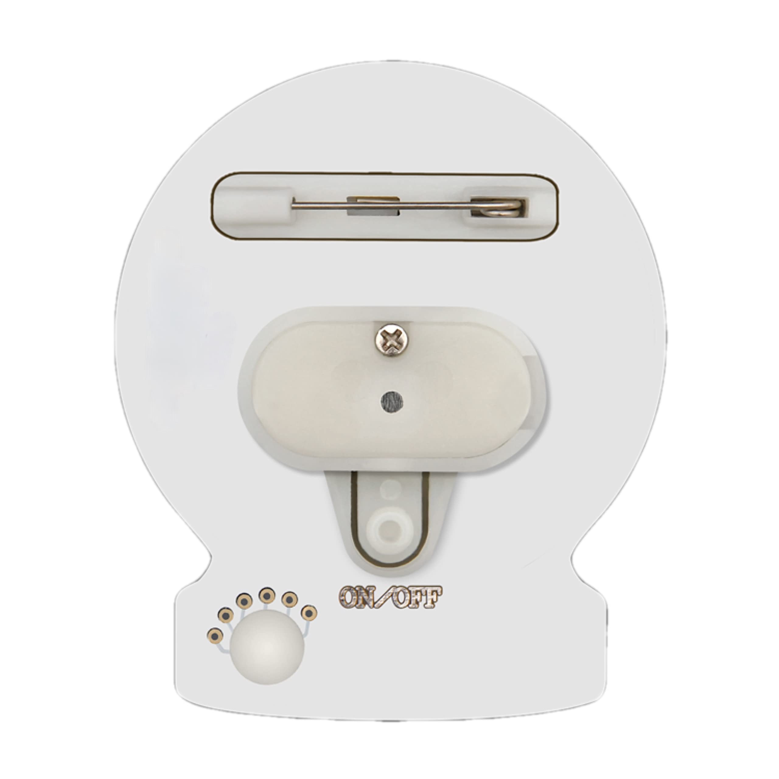 Light Up Christmas Happy Holidays Snowman Globe Body Light Pin Illuminated Holiday Accessory for Festive Celebrations