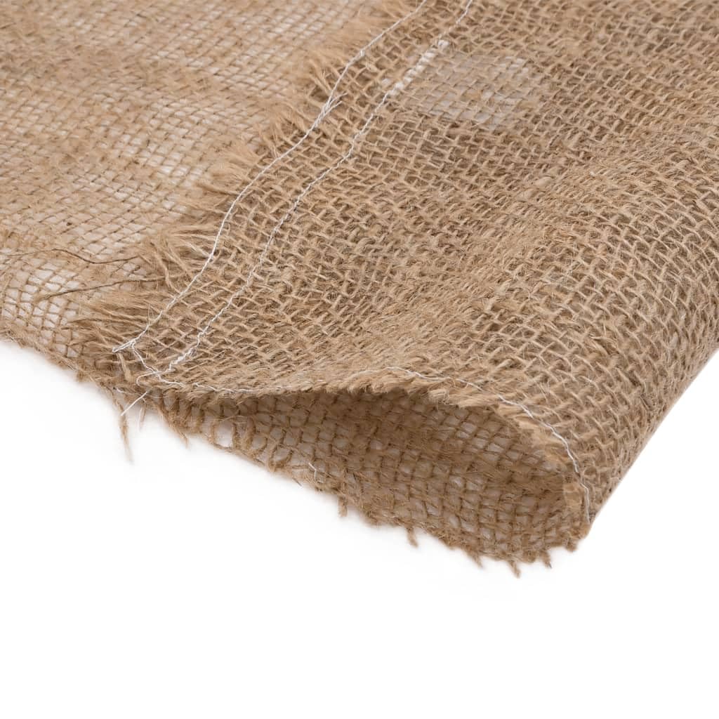 vidaXL Rollo de Yute, Tela de Arpillera, Rollo de Yute para Artesanía Rústica Corona, Protección Camino de Mesa, 0,5x10 m 100% Yute 200 gsm