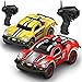 Kidirace Remote Control Car -2 Mini RC Racing Coupe Cars - With Rechargeable Batteries and Wall Chargers