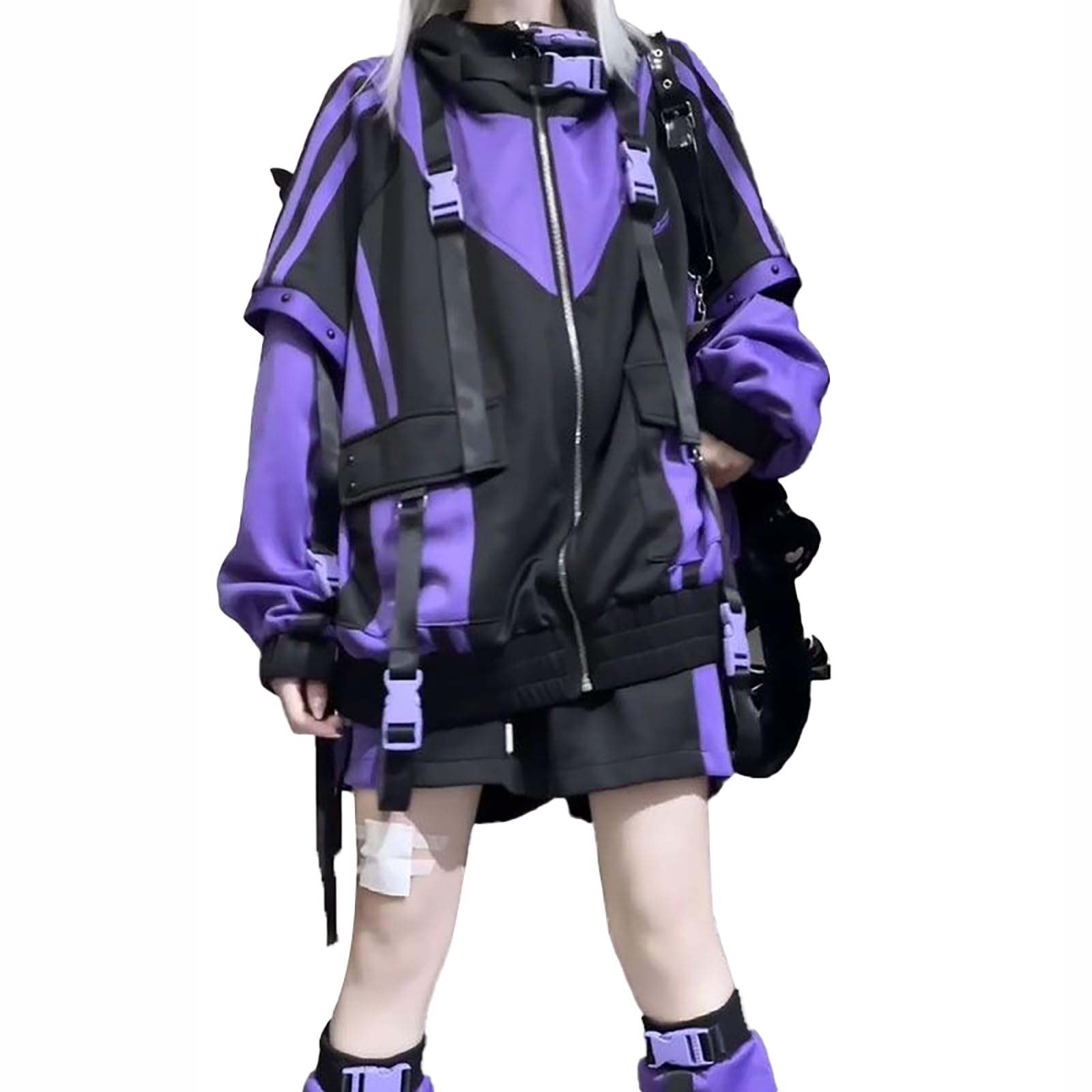 iilili × HAMUNEZUKO はむねずこ パーカー 地雷系 サブカル系 Amazon.co.jp: [Lilikakoi] 地雷系 パーカー 機能服 配色 切り替え