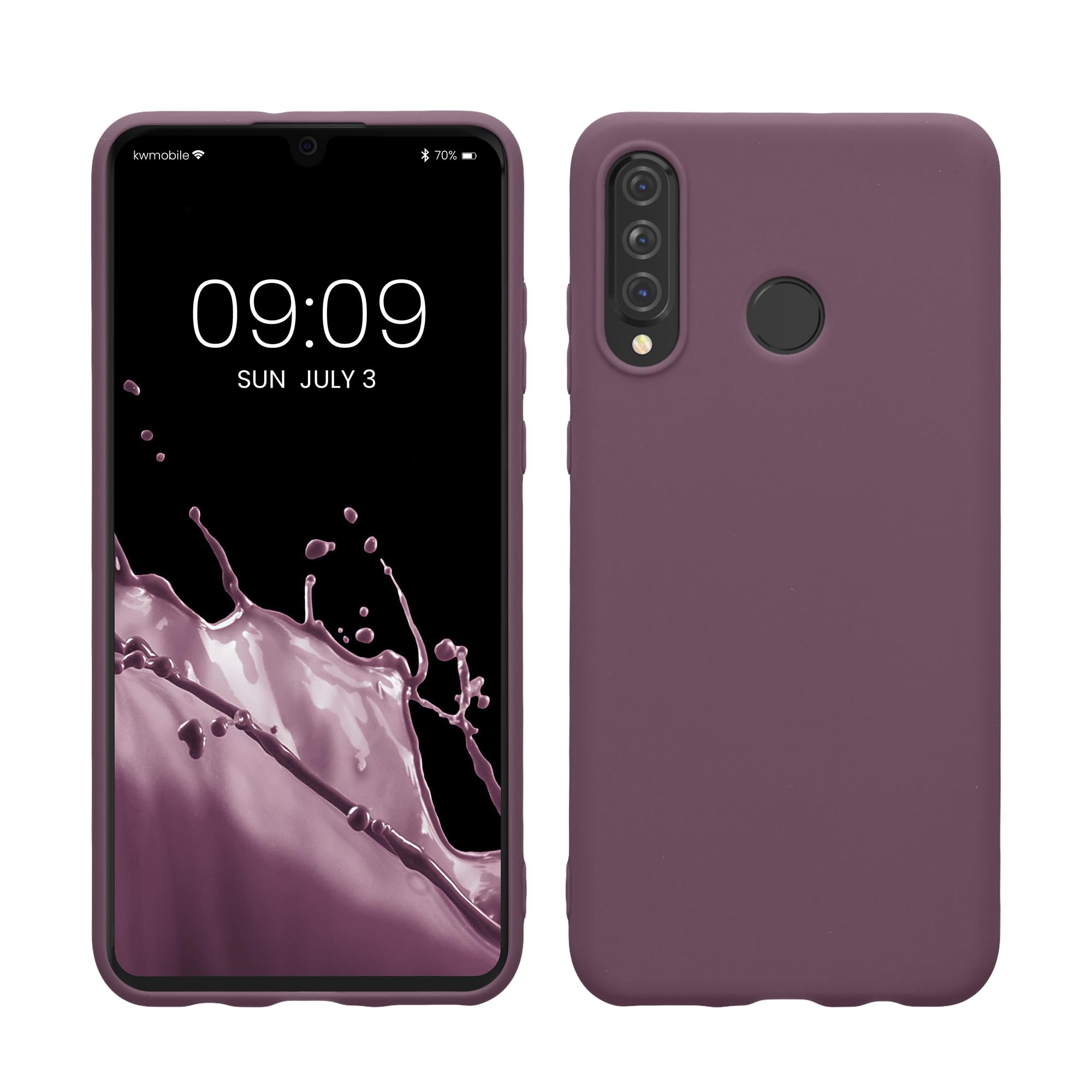 kwmobile Case for Huawei P30 Lite Case - Soft Cover - Shockproof TPU Material - Wireless Charging - Pale Iris