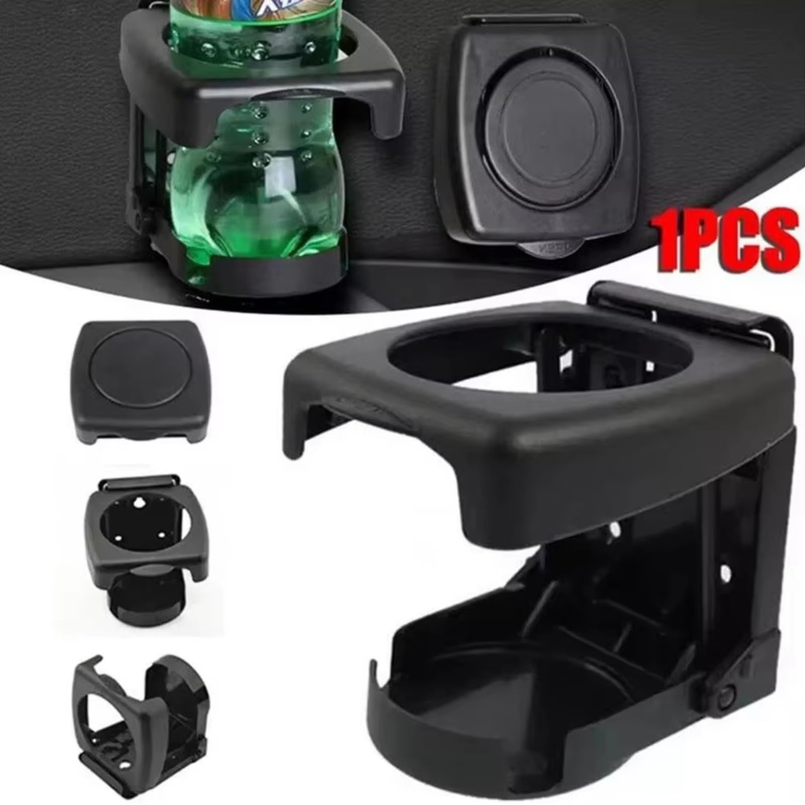 Soporte para Bebidas De Coche Bebidas Automático Plegable Universal