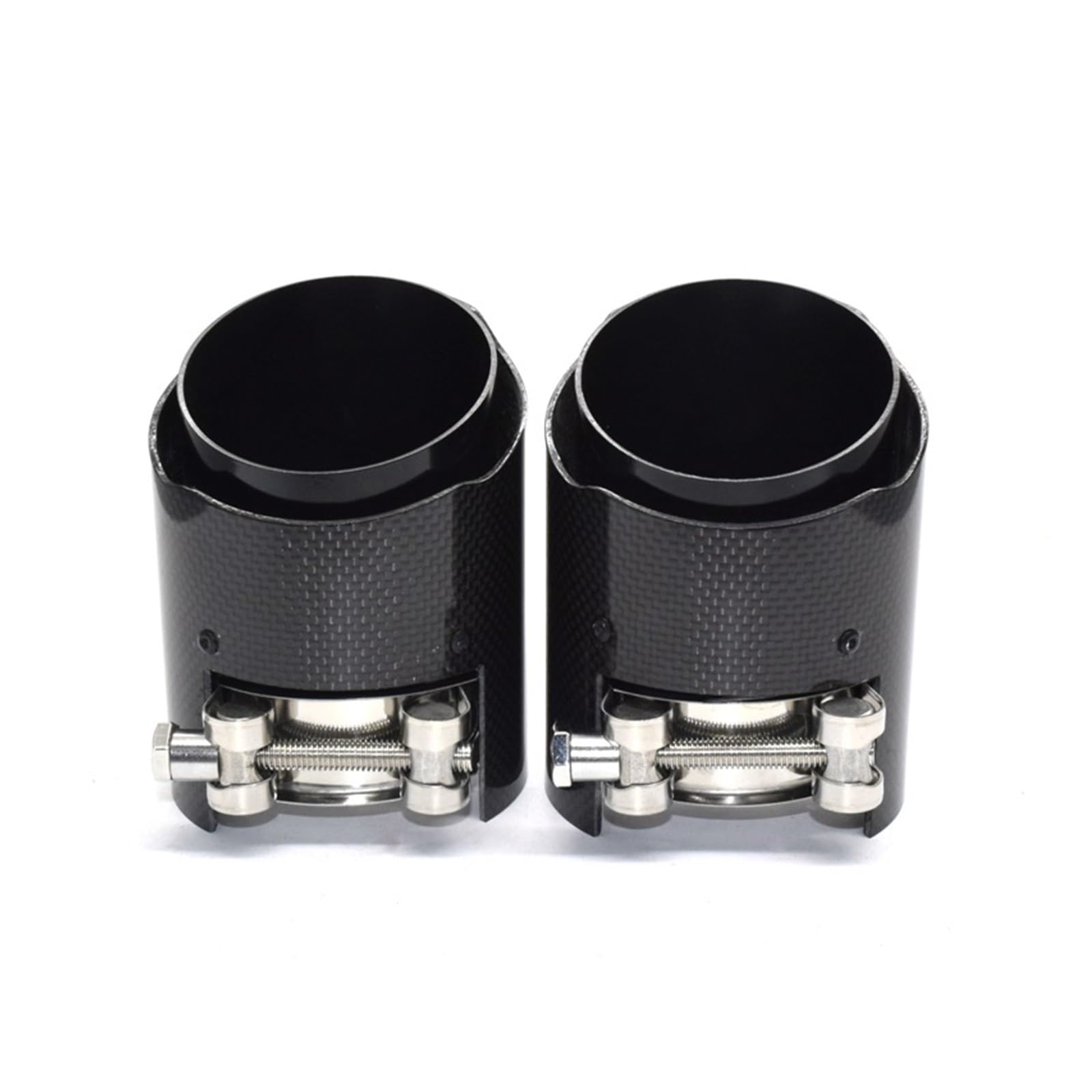 1 x rura wydechowa do BMW M2 M3 M4 M135i M235i M140i M240i M335i M340i M435i Końcówki wydechowe z włókna węglowego Bezpośredni korek uniwersalna końcówka wydechowa (rozmiar: Gloss ID67MM OD101MM)