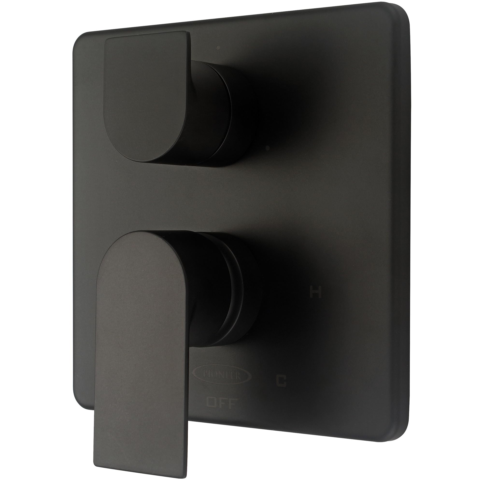 Olympia 3DT-23913-MB Two Handle Valve Trim Set in Matte Black