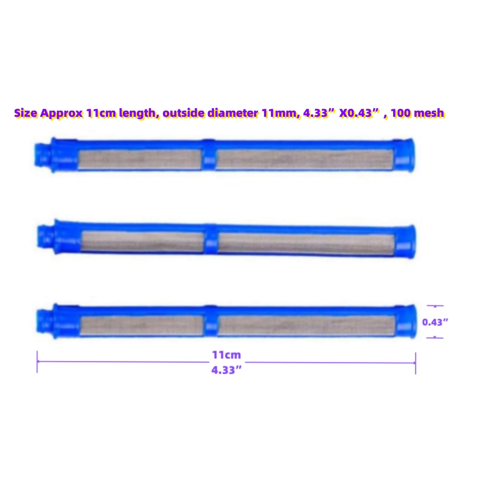 287032 60 Mesh And 287033 100 Mesh Airless Paint Sprayer Gun Filter,Compatible With Graco