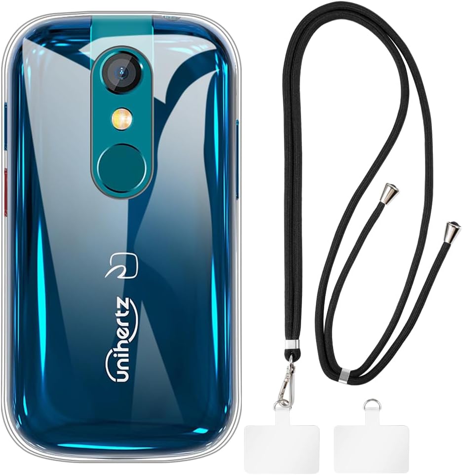 Crossbody/Neck Strap TPU Phone Case Combo Compatible with Unihertz Jelly Star, Shockproof Protective Cover with Adjustable Lanyard