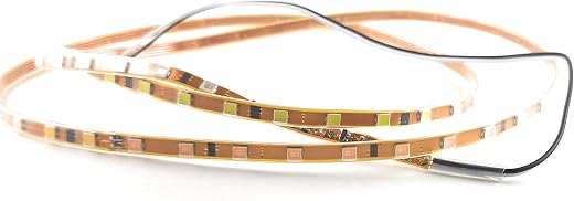 SAMAES SME 2 pics 1 Meter Long 12 Volt DC RGB Led Strip, Auto Color Changing Flexible Water Proof Light Strip