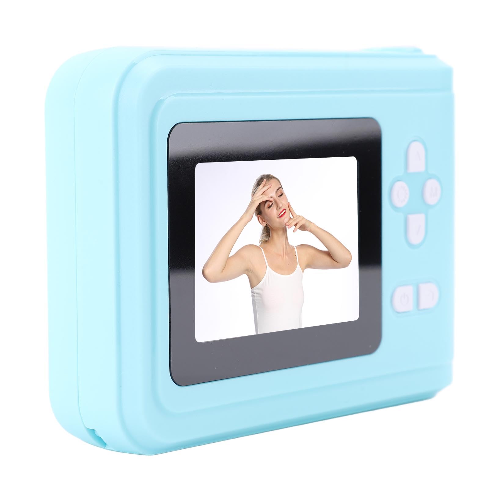 Bewinner Kamera Instant Print Kamera, 1080p Wideo Digital dla Dzieci z Papierem do Drukowania, Obrazy 48 MP, 2,4 -calowy Ekran Kompaktowy Przenośna Kamera Instant dla Chłopców i Dziewcząt (BLUE)