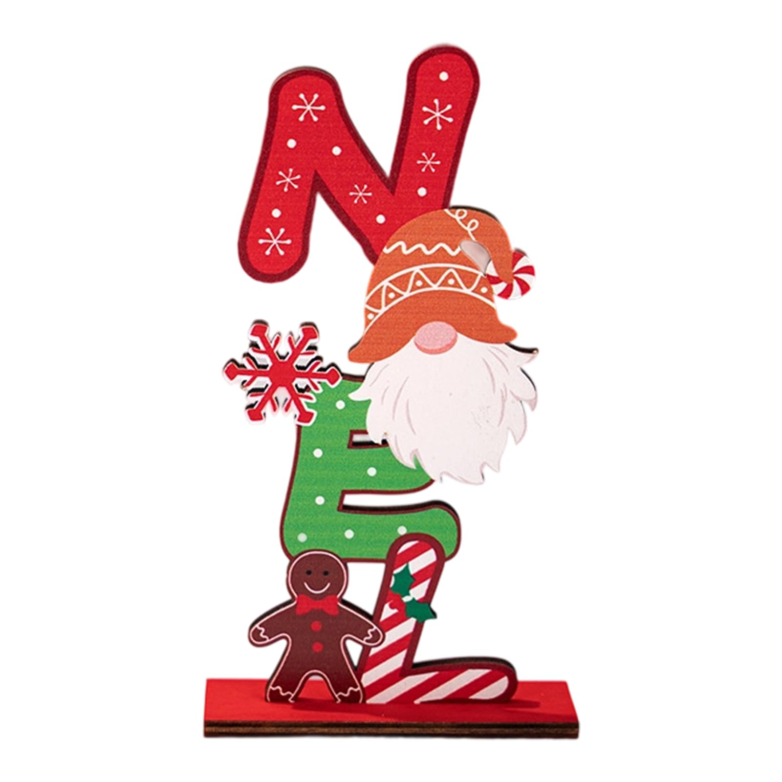 Qusinfc User Friendly Wooden Holiday Decoration and Gingerbreads Ornaments with Finish Safe for Kids Pet User Friendly Holiday Ornaments