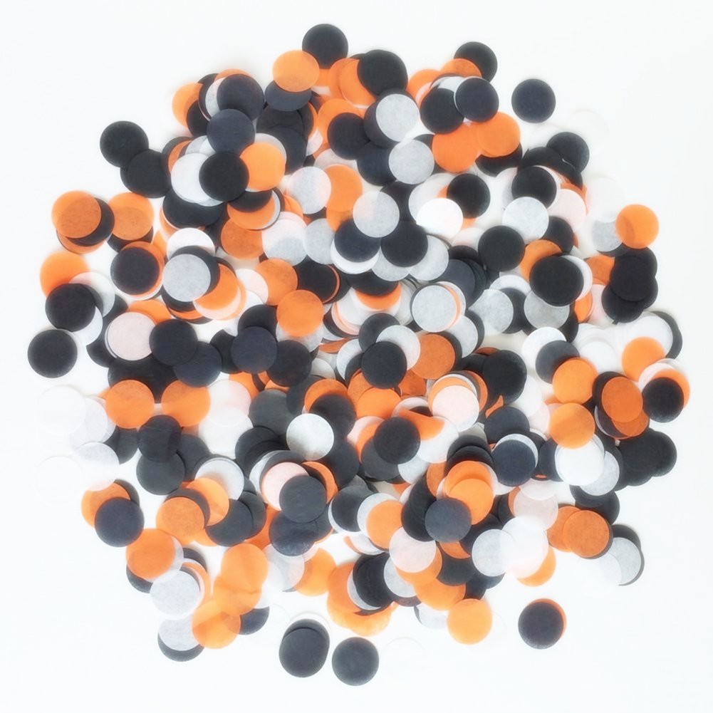 StarParty Confetti Circles 1inch Wedding Sprinkles Birthday Party Decoration (Classic Halloween Confetti)