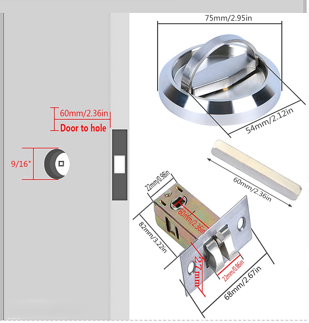 Serratura Da Infilare, Per Porte Girevoli, Classe 3, Insonorizzata, Bagno/WC - In Häfele Italia Shop - Foto 4