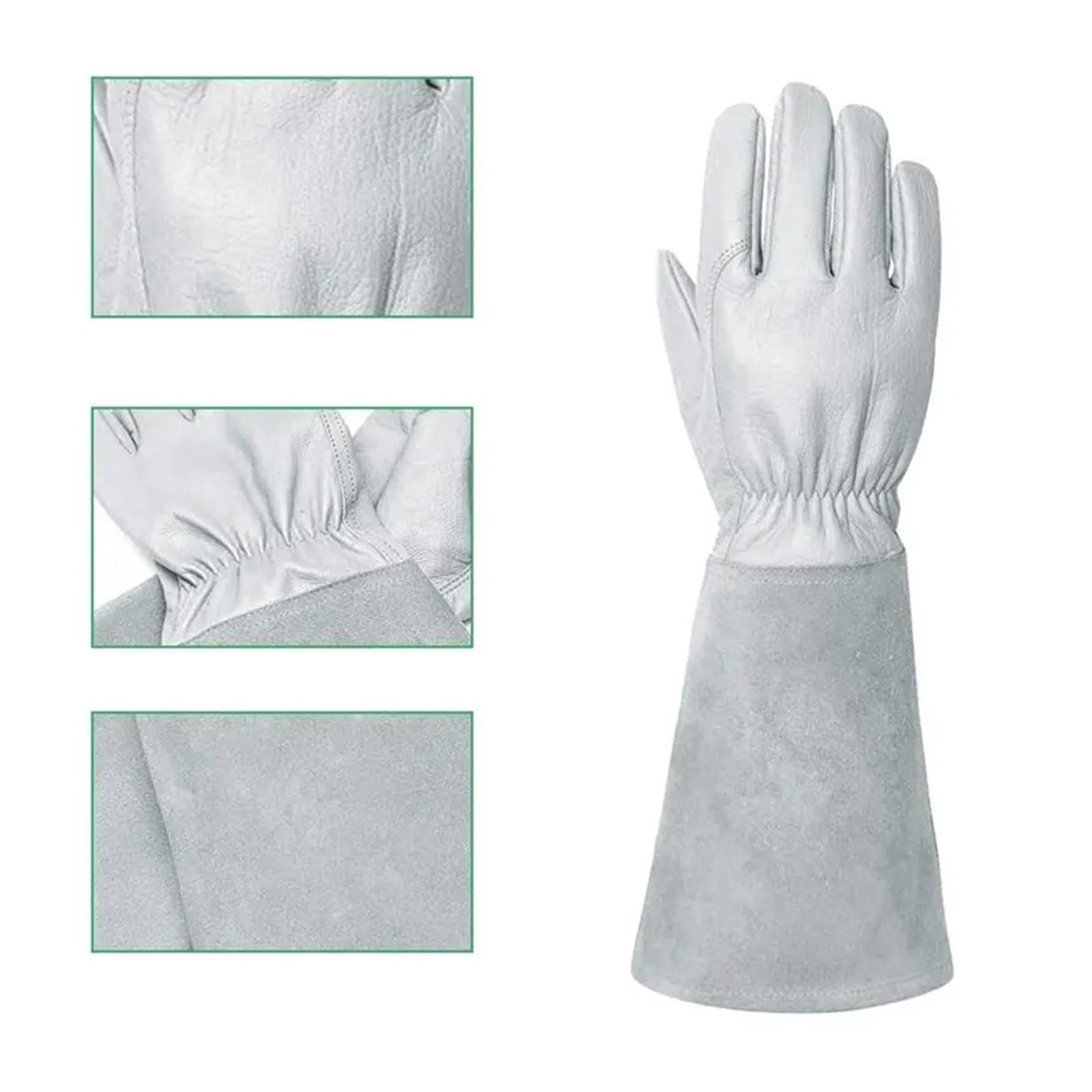 1 paire de gants jardinage en cuir pour Homme et Femme