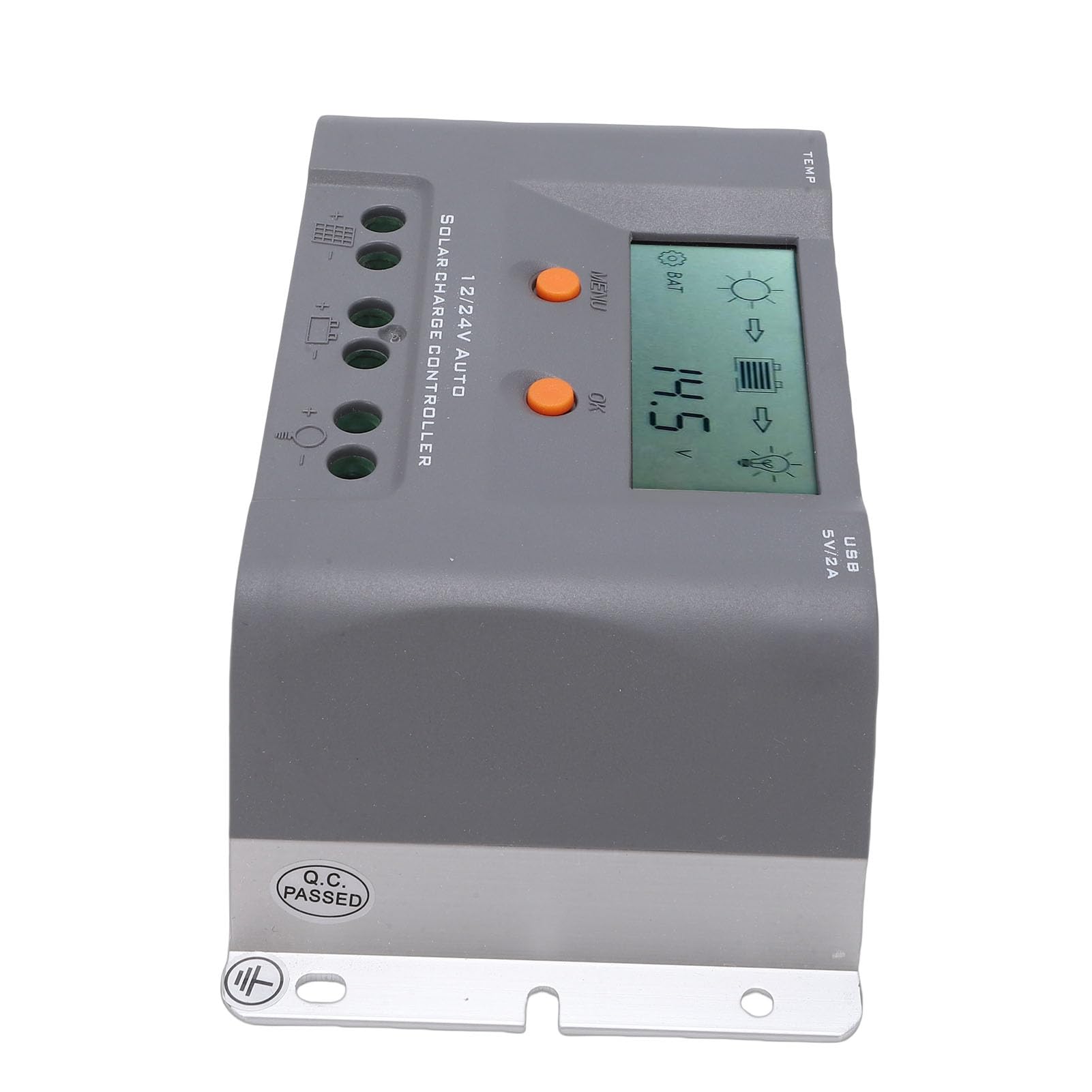 Alomejor Regolatore di Carica Solare 40A con Display LCD