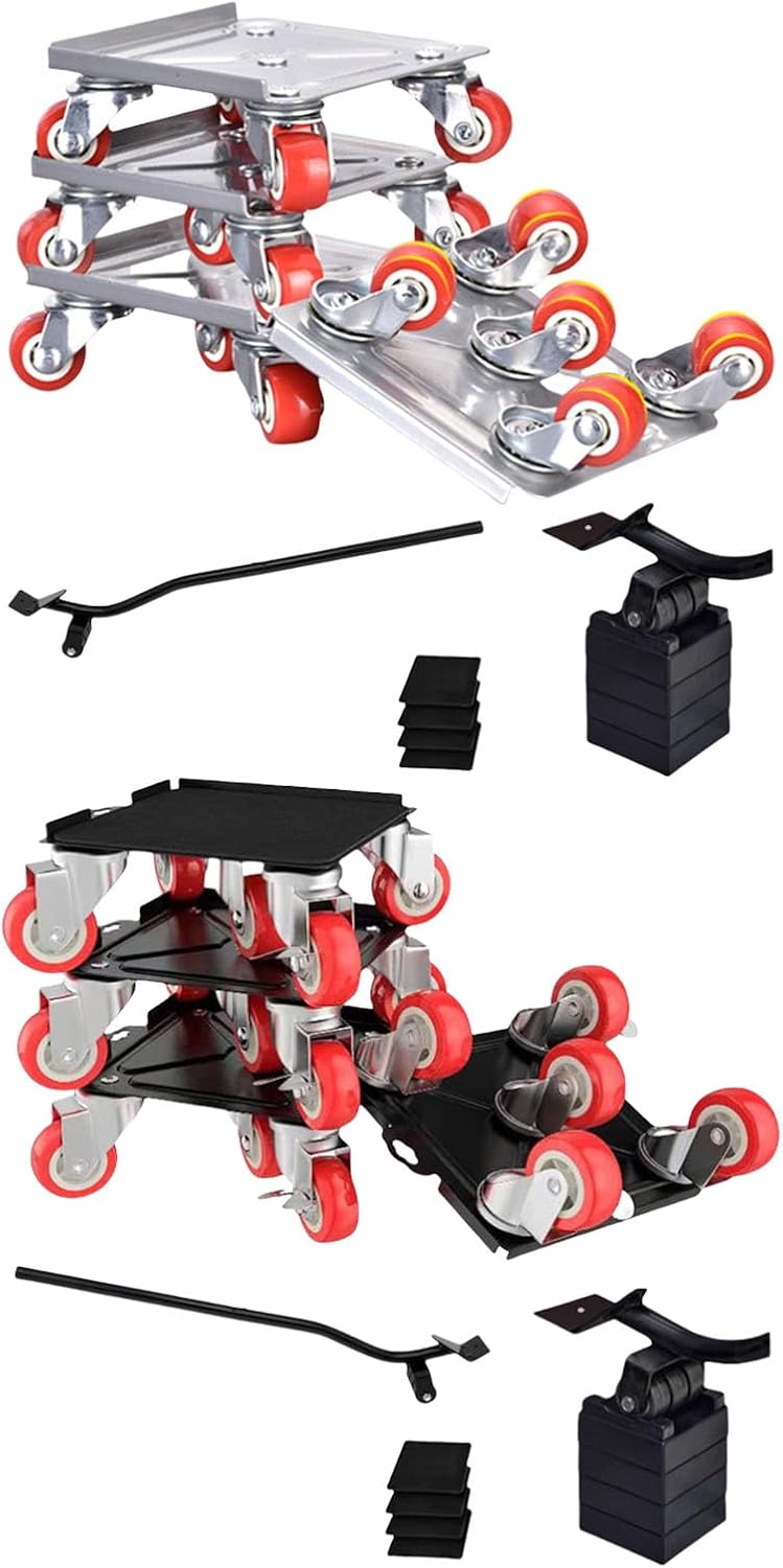 Low Profile Furniture Sliding Discs Movers 5 Point Systems with Antitilt Design for Stable Object Movement 4Pack Furniture Sliders
