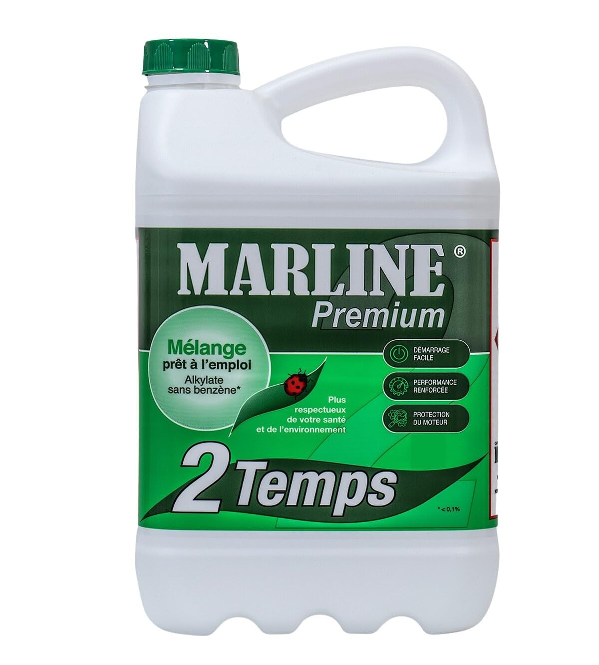 BENZINA ALCHILATA MISCELA 2% MARLINE PREMIUM 5L 2 TEMPI CARBURANTE ECOLOGICO