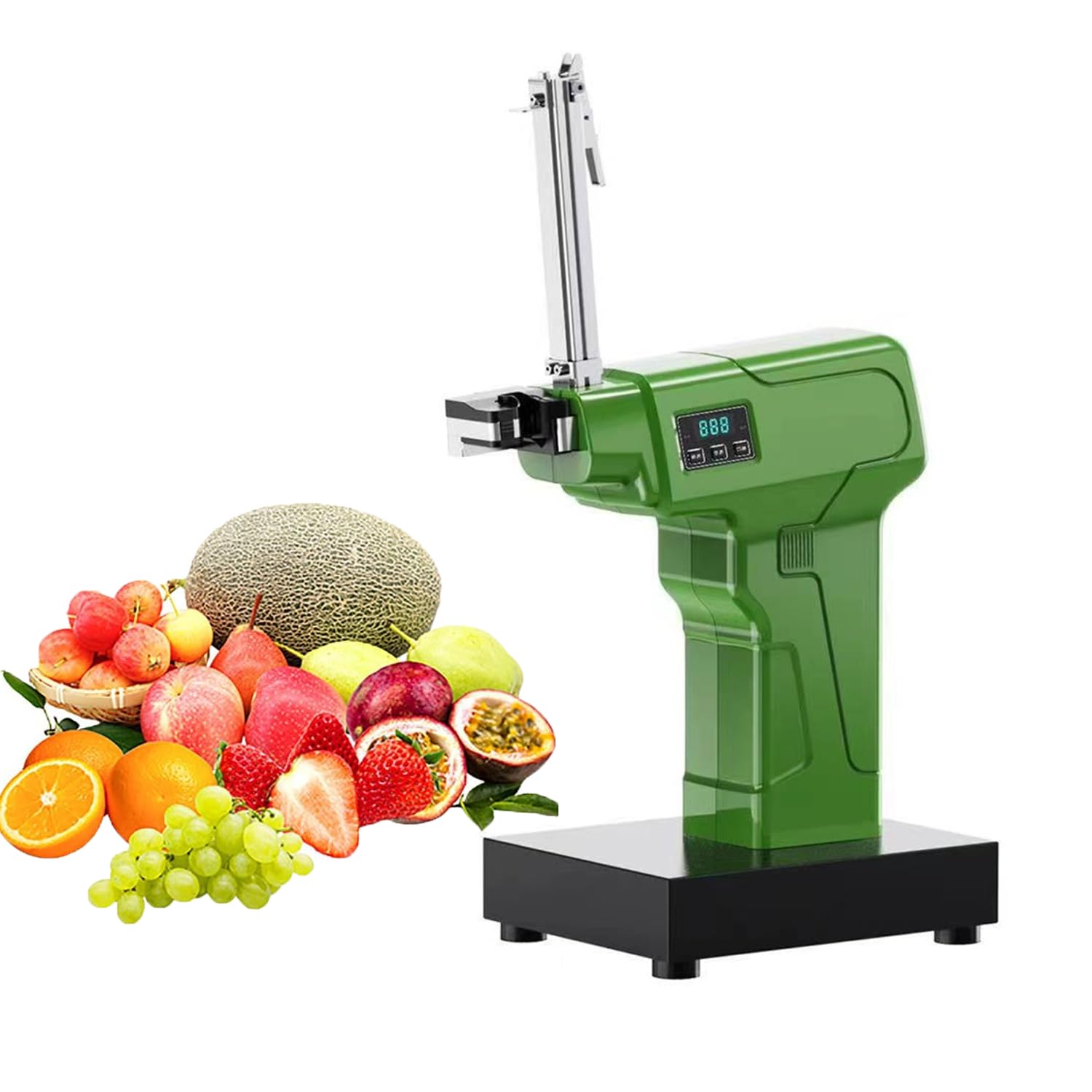 Sigillatrice Automatica per Sacchetti di Plastica A Forma U con Pannello di Controllo, Legatrice Automatica per Sacchetti Plastica E Sigillatrice Ad Alta Efficienza per Supermercati,Verde