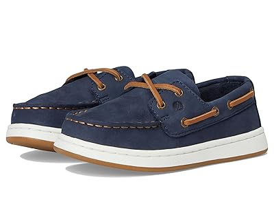 Sperry Kids Cup II Boat (Little Kid/Big Kid) Boys Shoes Midnight Blue : 3.5 Big Kid M, Leather
