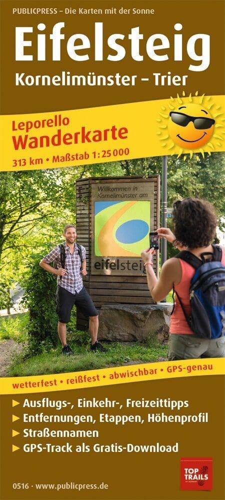 Eifelsteig, Kornelimünster - Trier: Mit Ausflugszielen, Einkehr- & Freizeittipps