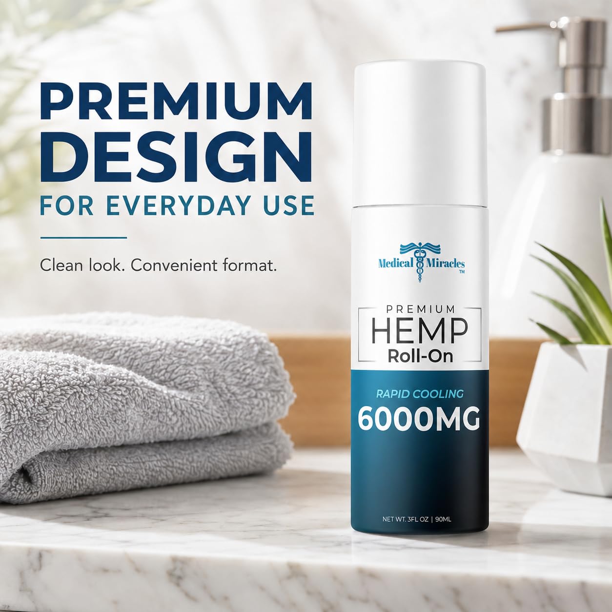 Medical Miracles Hemp Oil Roll-On 6,000mg | Plant-Based Botanical Extract | Formulated for Muscles, Hips, Joints, Neck, Back, Elbows, Fingers, Hands & Knees — Amazon image 6