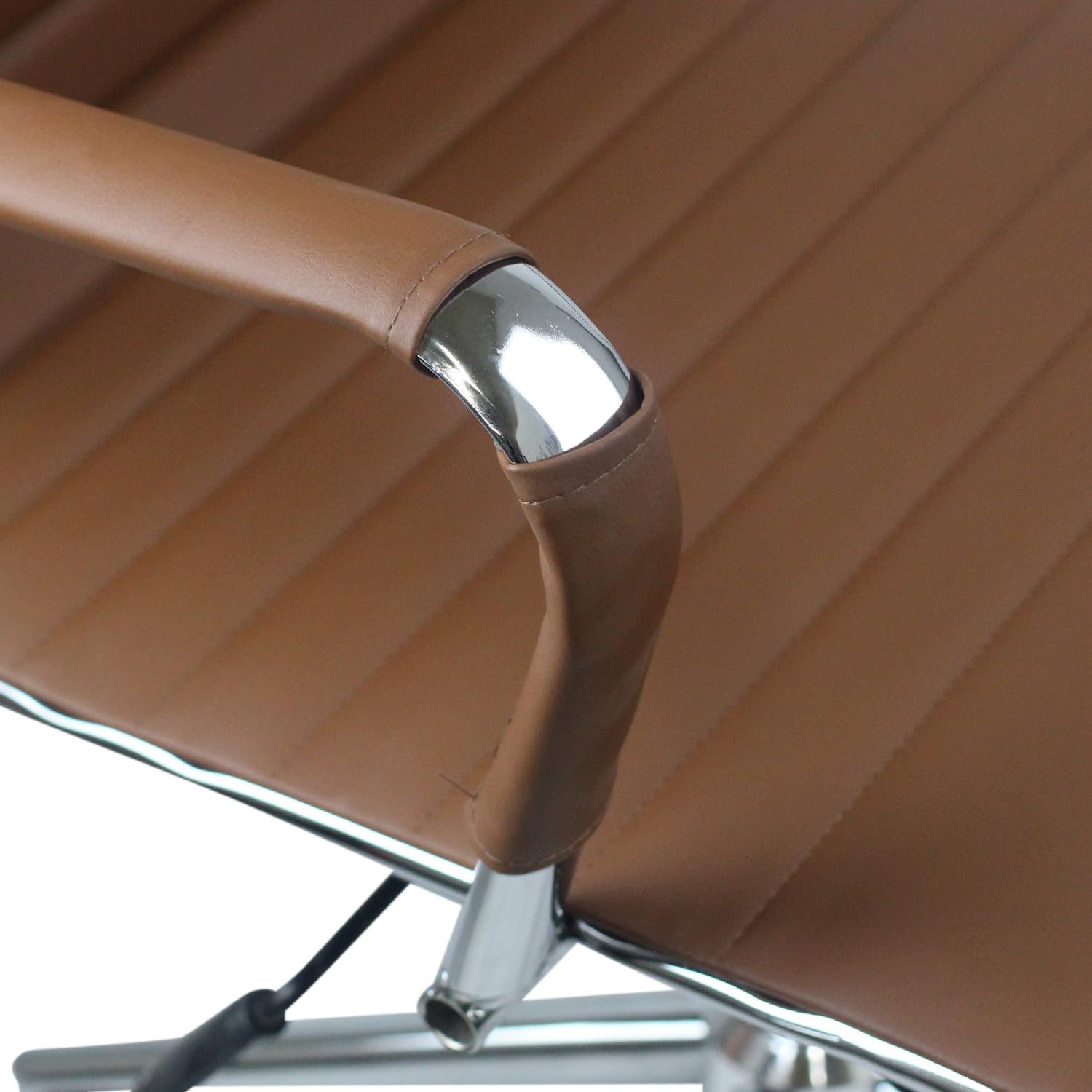 THINIA HOME Silla, Acero, Marrón, Regular