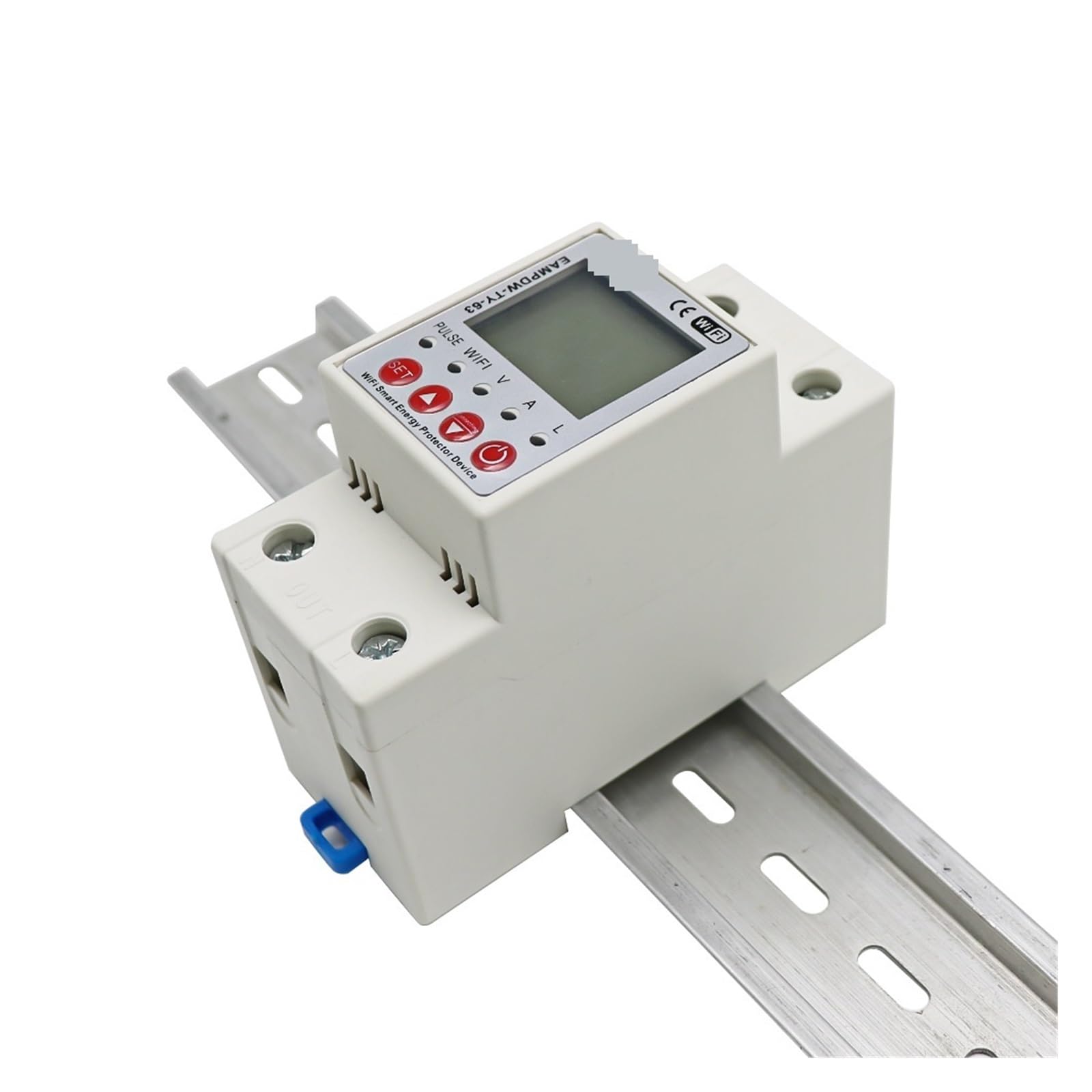 Energiezähler, 2P 63A TUYA APP Smart Circuit Erdschluss Über Unter Spannung Schutz Relais Gerät Schalter Breaker Energie Leistung kWh Meter