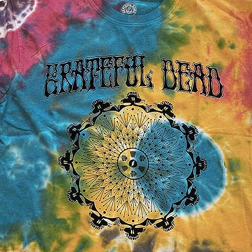 Grateful Dead Kids T Shirt May '77 Band Logo Vintage New Official Dye Wash Multi2