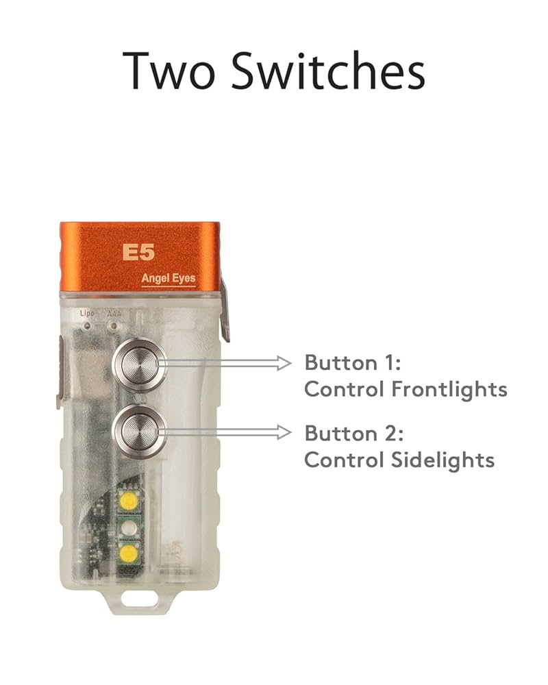 Amazon.com: RovyVon E5 Small Bright EDC Flashlight 700 High