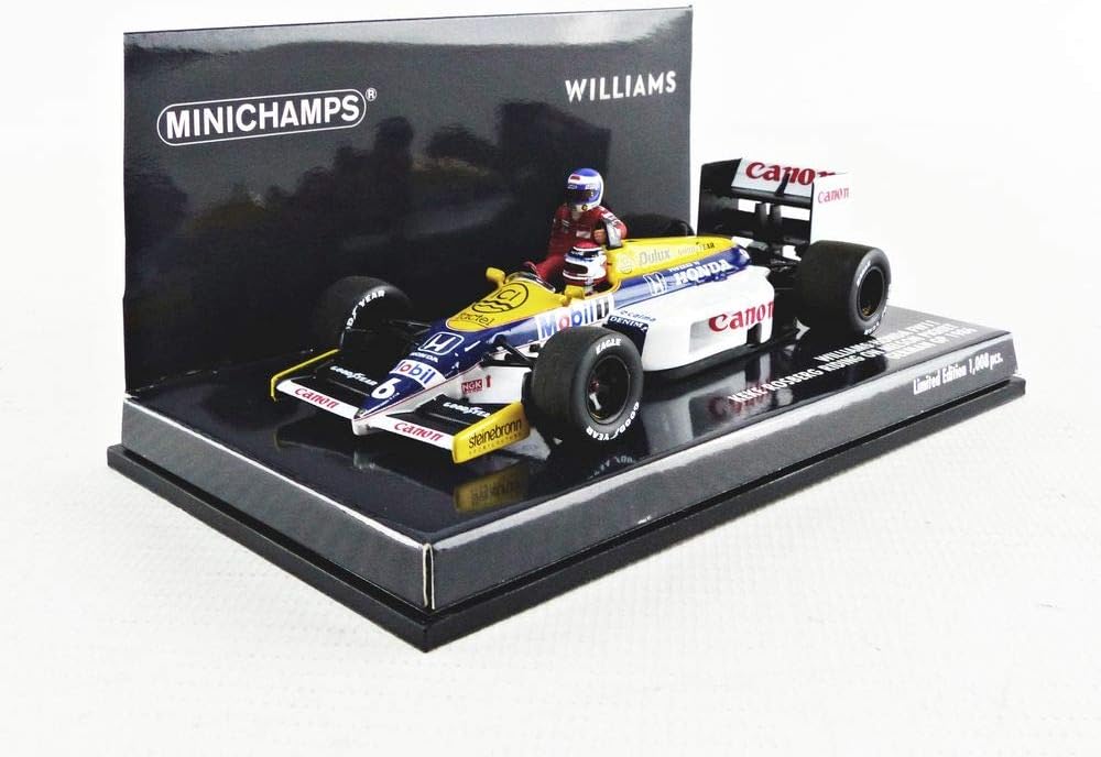 Minichamps Williams Honda FW11 K. Rosberg riding on Piquet German GP '86-1:43, Multicolor - Image 3