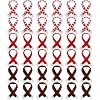 10-Pack Mini Knitted Scarves For Dolls - Adjustable Tiny Scarves For Wine Bottles, Crafts & Party Favors