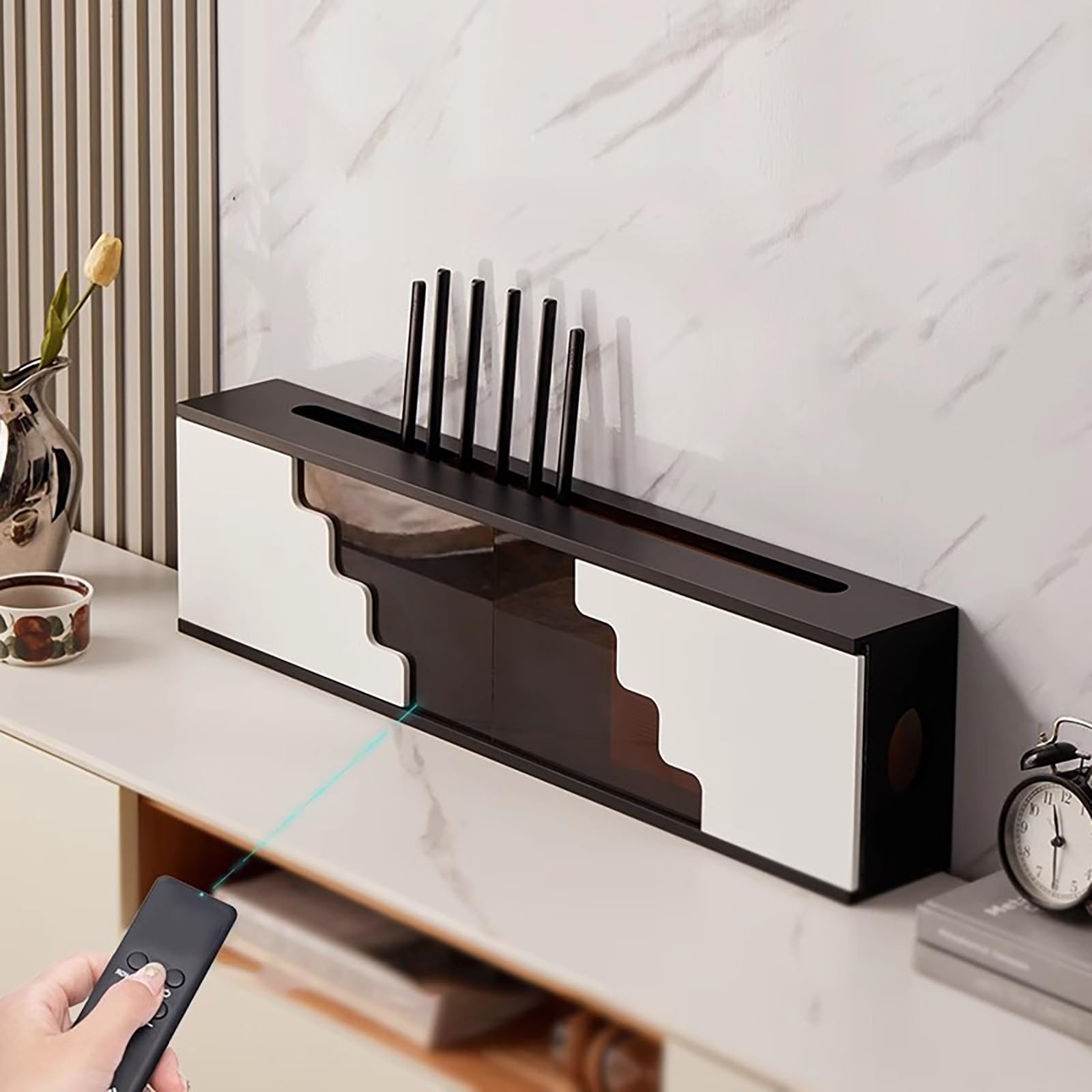 Boîte de rangement routeur WiFi pour masquer les fils électriques