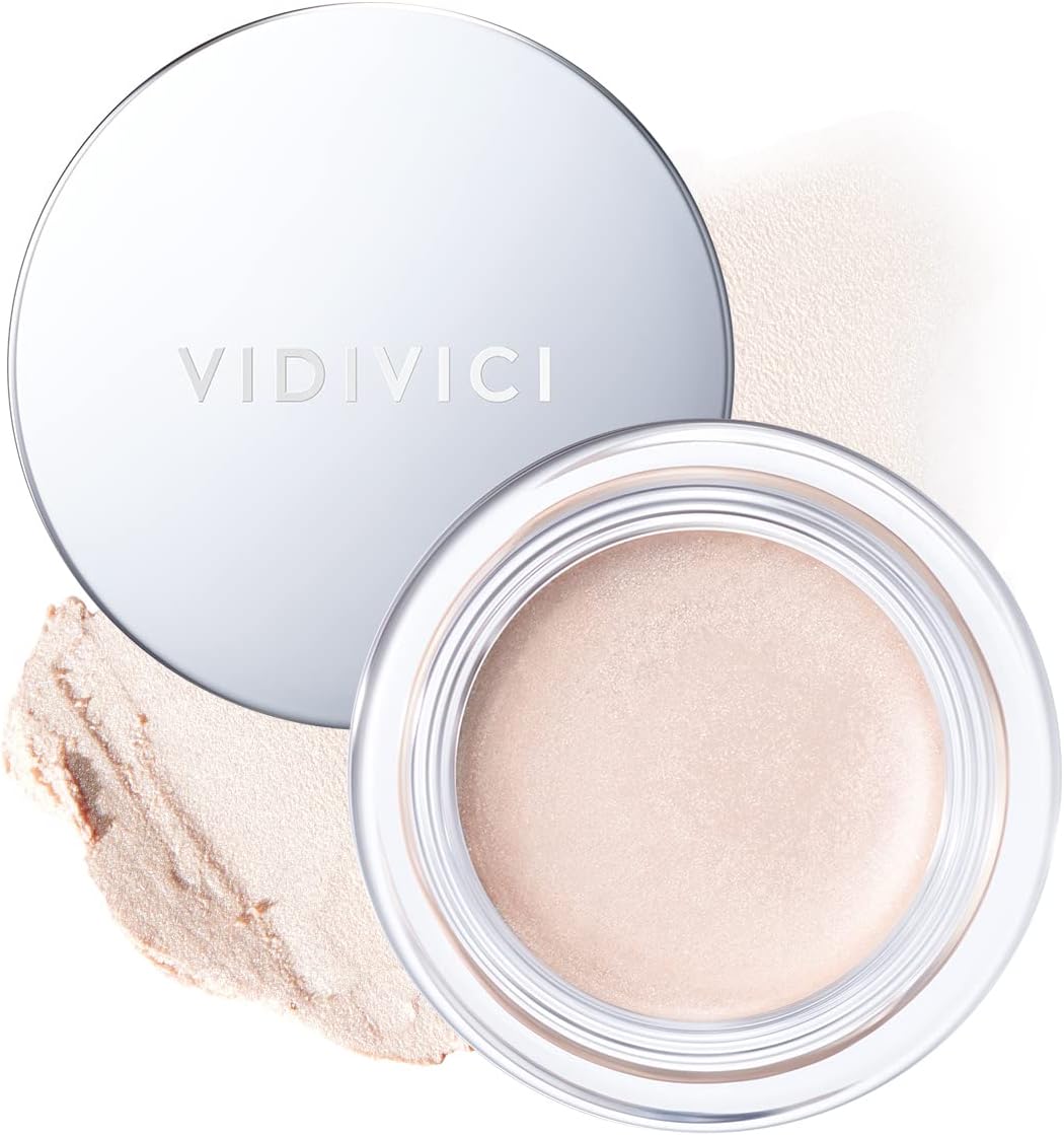 VIDIVICI Millennial Glow Cream Illumination - Creamy Light Face Luminizer Highlighter for Dewy, Glow Makeup - Ultra Fine and Light Reflecting Particles, 0.21oz.