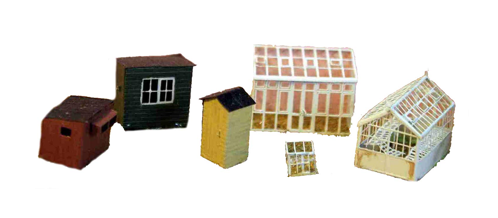 Langley Models Greenhouses + garden sheds N Scale UNPAINTED Metal Model Kit A49