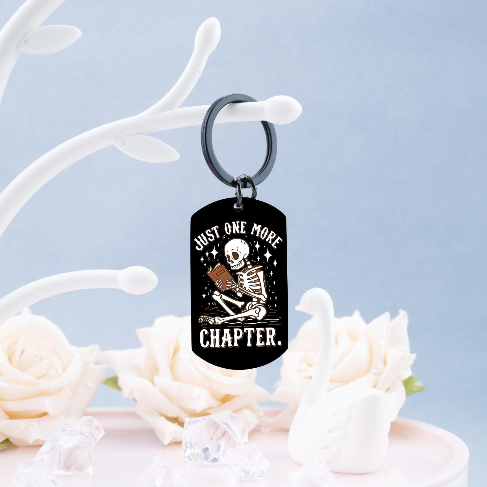 Book Keychain Book Nerd Gifts Nerdy Gifts for Men Books Lover Gifts for Women Stocking Stuffers for Book Lovers Nerd Stocking Stuffers for Men Readers Bookish Keychain
