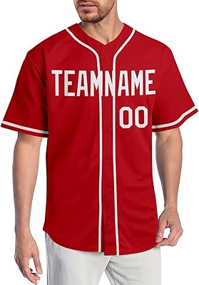WLIIRIRE Custom Baseball Jersey for Men,Personalized Team Uniforms, Stitched Letters and Numbers