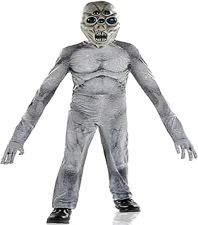 Illusion Grey Long Arm Alien Costume - X-Large (14-16) - Perfect for Parties, Events & Spooky Fun - 1 Set
