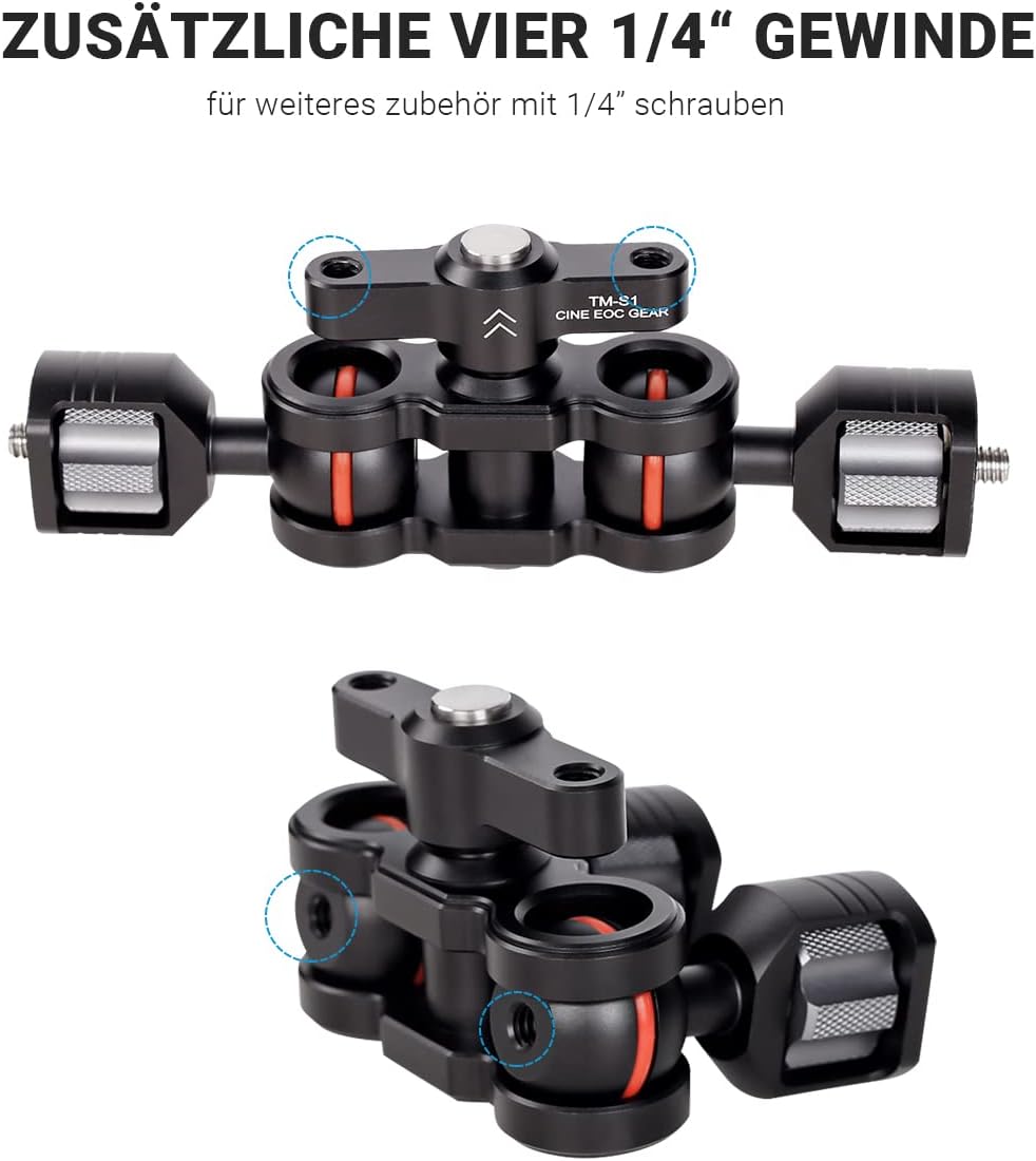 Flаѕh Dеаlѕ - 60% оƒƒ MOSHUSO Articulating Magic Arm Field Monitor Mount Bracket, Double Ball Head 360 Degree Rotation, for Camera Cage Rig Kit Handle Plate, for Monitor Lights Recorders Microphone Audio Viewfinders 🔥 MOSHUSO Articulating Magic Arm Field Monitor Mount Bracket, Double Ball Head 360 Degree Rotation, for Camera Cage Rig Kit Handle Plate, for Monitor Lights Recorders Microphone Audio Viewfinders