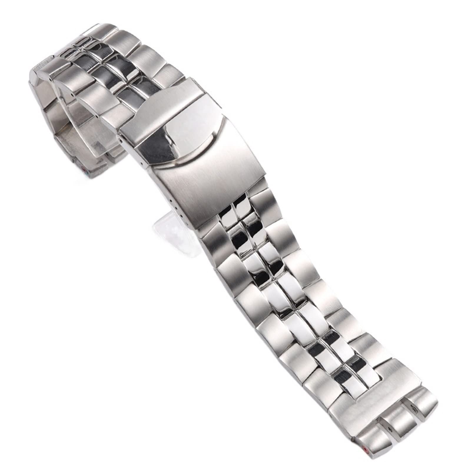 Klasyczny 26 * 24mm Solidny srebrny pasek ze stali nierdzewnej do zegarka Swatch Pasek do zegarka Męska bransoletka na nadgarstek Metalowy dodatek