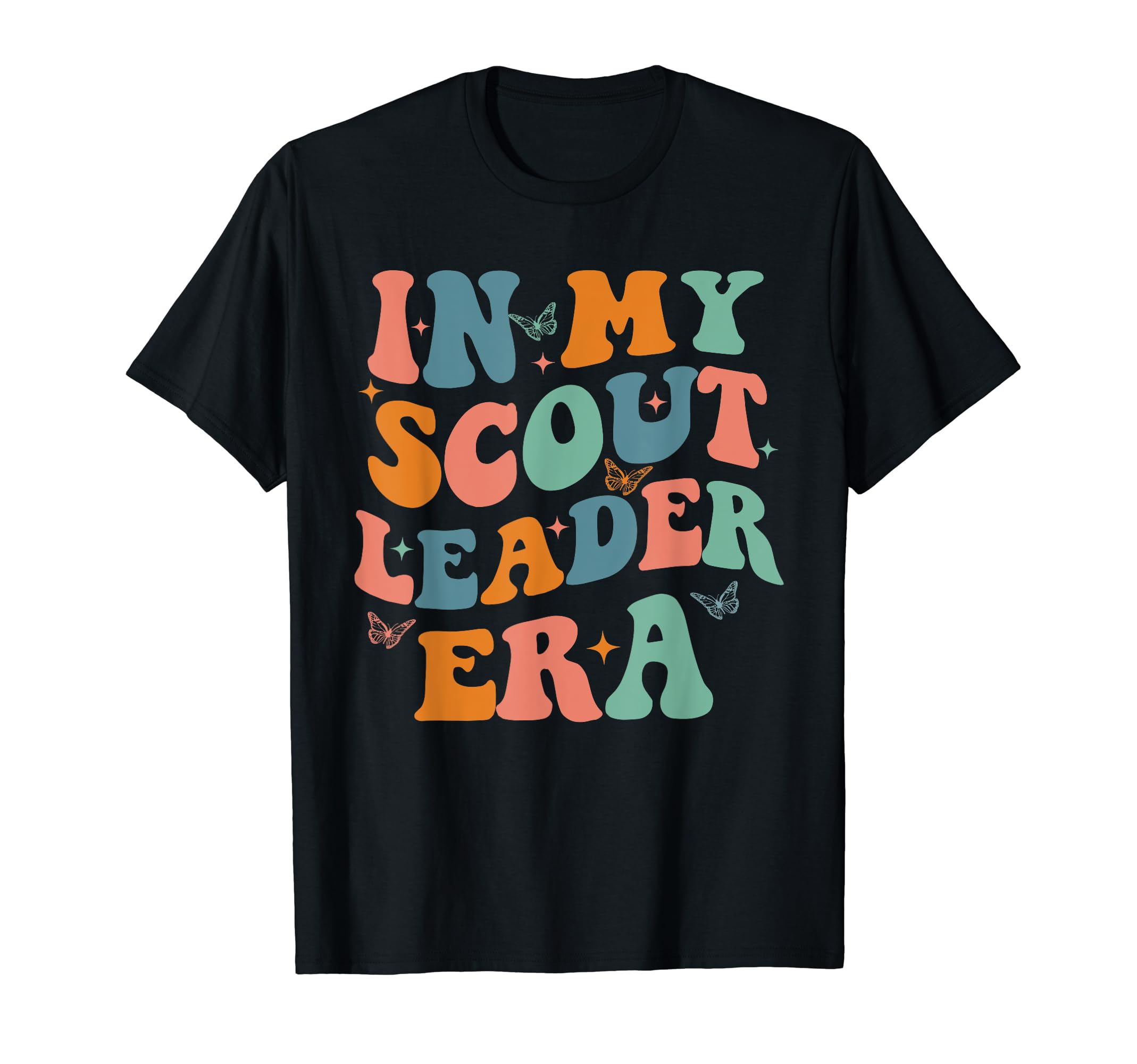 Cute In My Scout Leader Era Troop Scouting CampingIn My Scoutt Leader Era Groovy Retro Troop Scouting Camping T-ShirtOEKO-TEX STANDARD 100