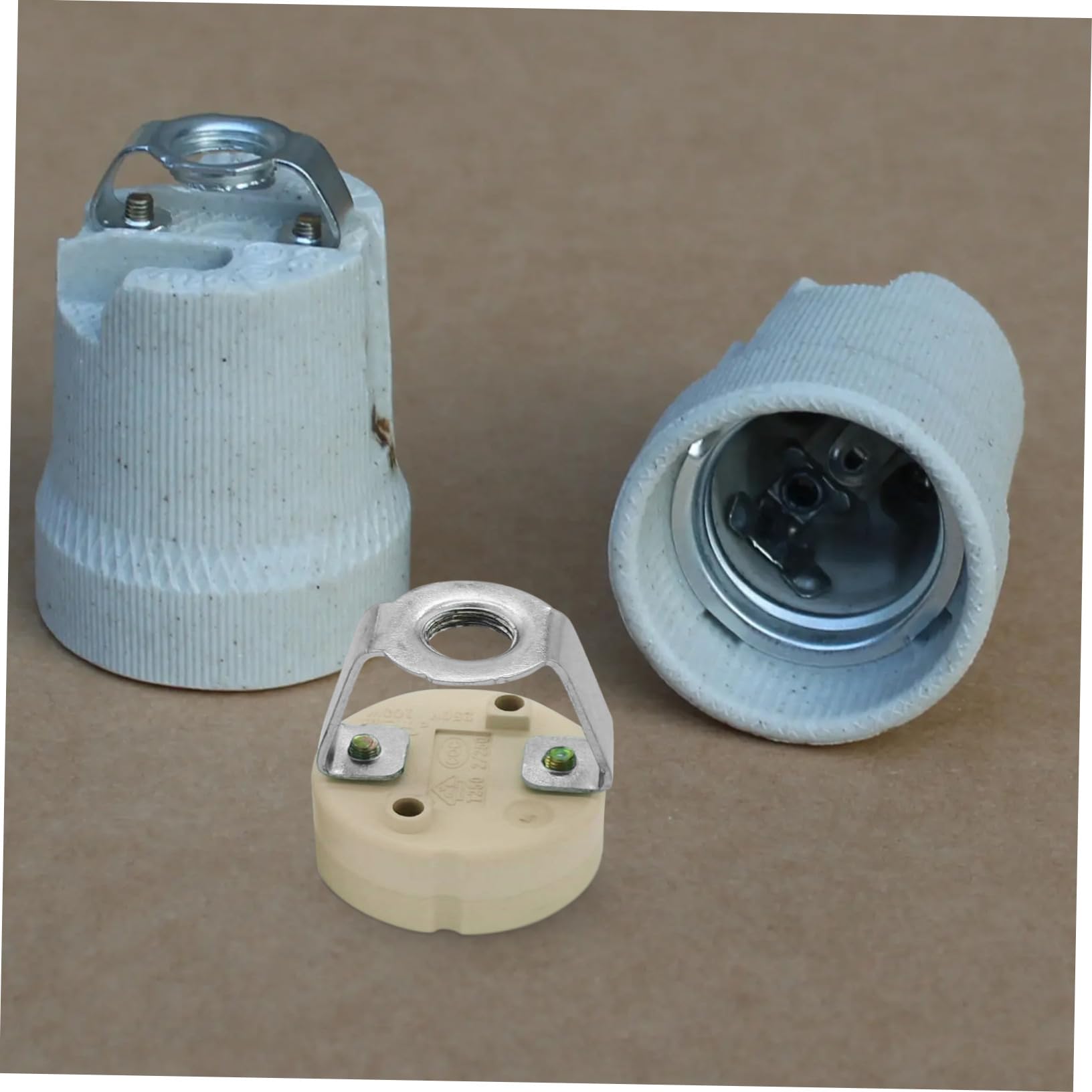 UKCOCO 20 Piezas Soporte para Lámparas de Accesorios de Fijación Compactos y Duraderos para Portalámparas de Repuesto para Iluminación Doméstica