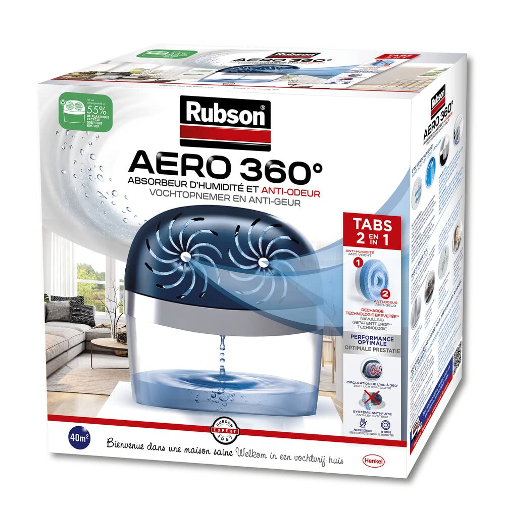 Rubson - Deumidificatore Aero 360, 40 m²