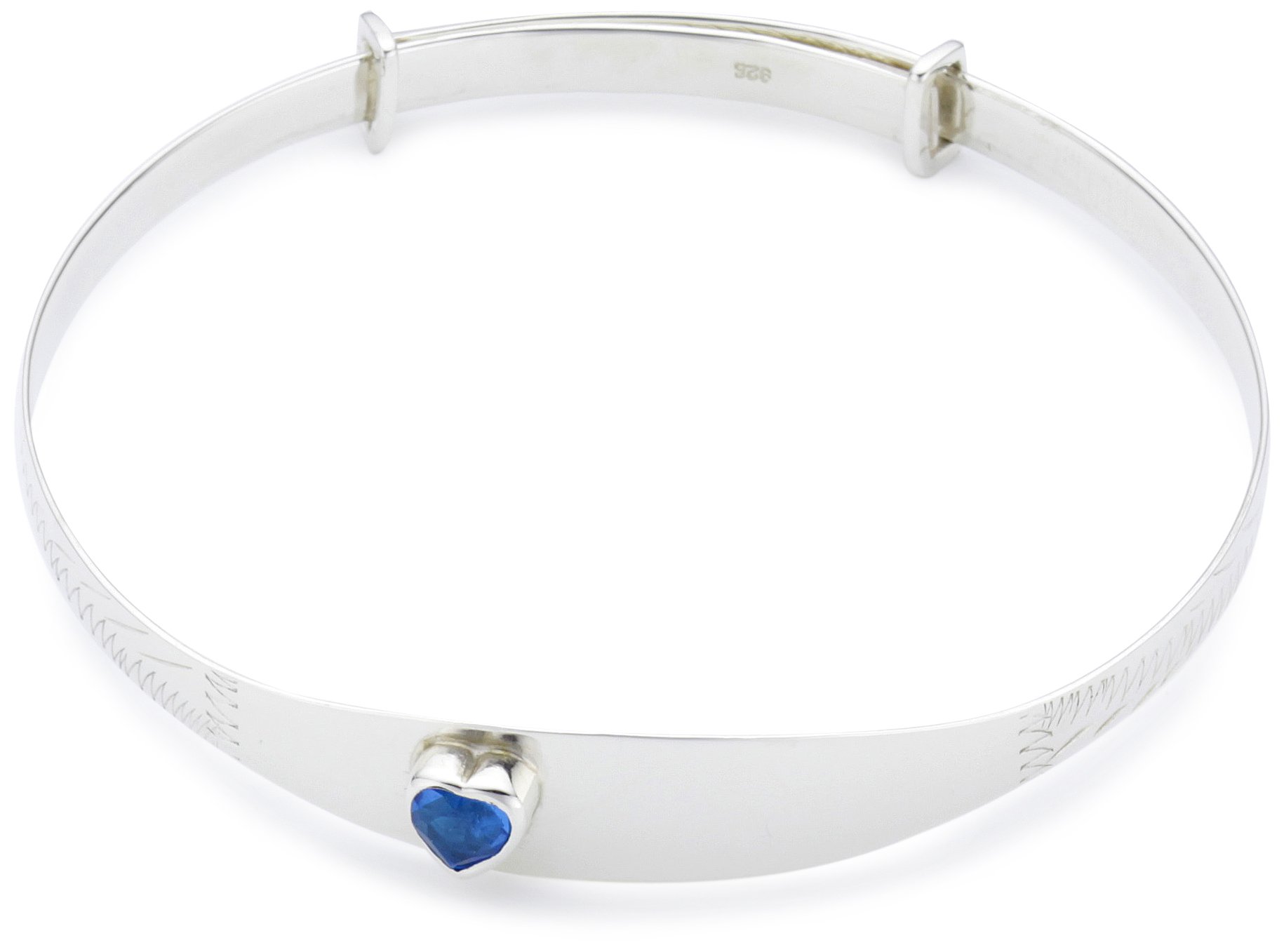 MiChic Children's December Silver Childs Birthstone Expanding Identity Bangle