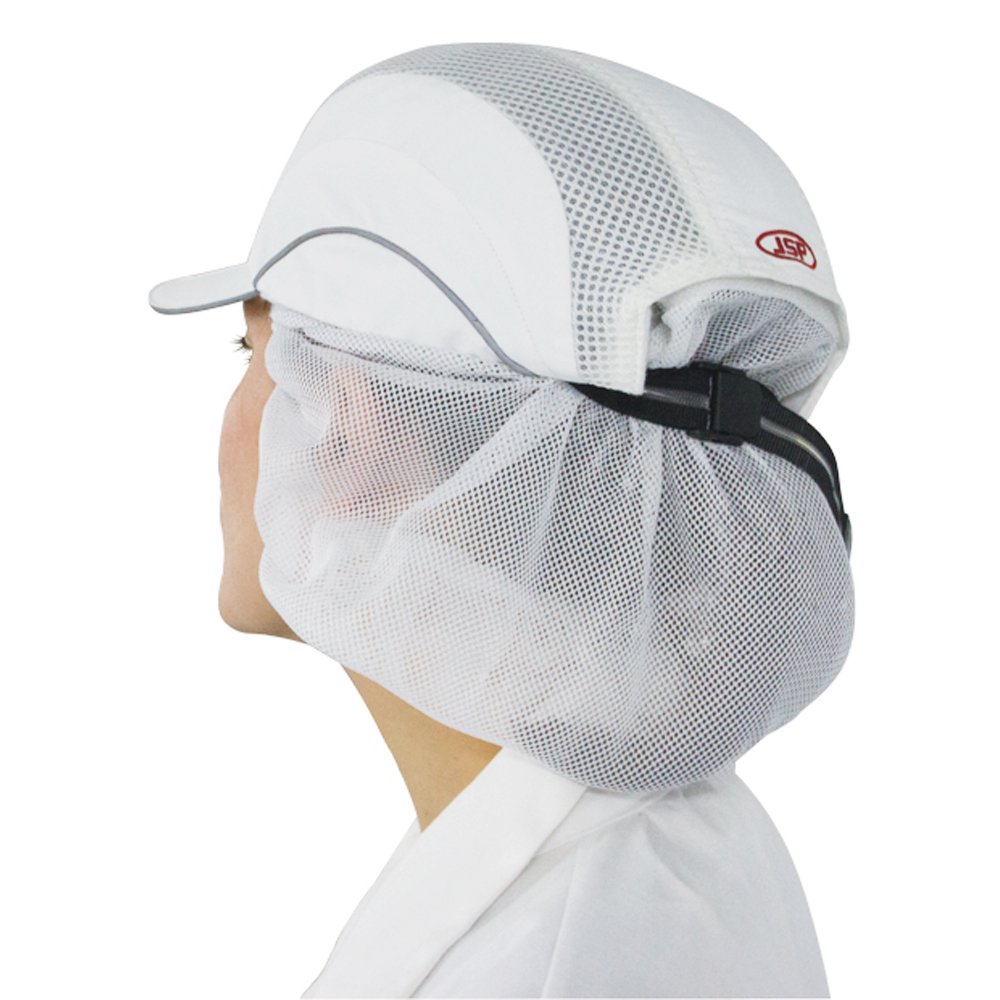 Gorra Alimentación Seguridad - Micro Visera 3 cm - Norma: EN 812 - Color: Blanco