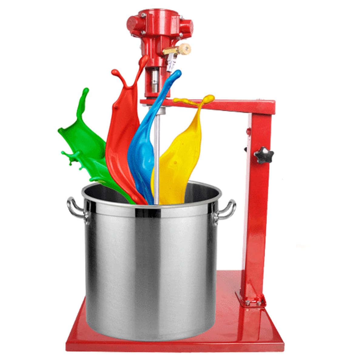 Sjdopulse 5 Gal/20 L Lifting Paint Agitator, Pneumatic Agitator Paint Mixer, Liquid Stirrer Coating Materials For Painting