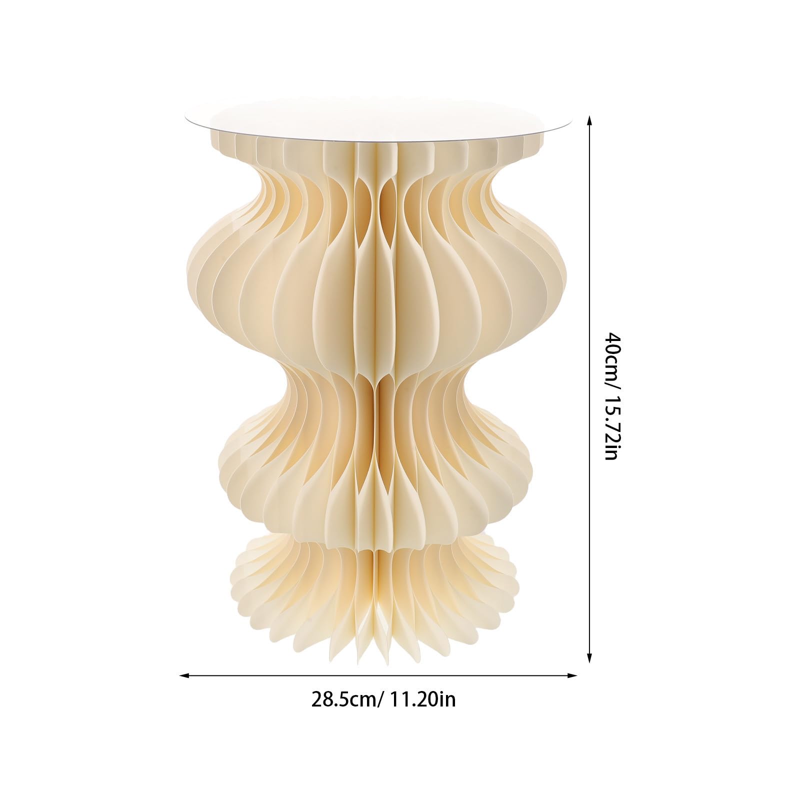 ibasenice Elevador de Exhibición para Mesa de Buffet Soporte de Cartón para Tartas Plegable, Papel y Pvc, 40x25cm, Evita Vuelcos, Fácil Almacenamiento, para Catering, Postres, Tartas, Bodas