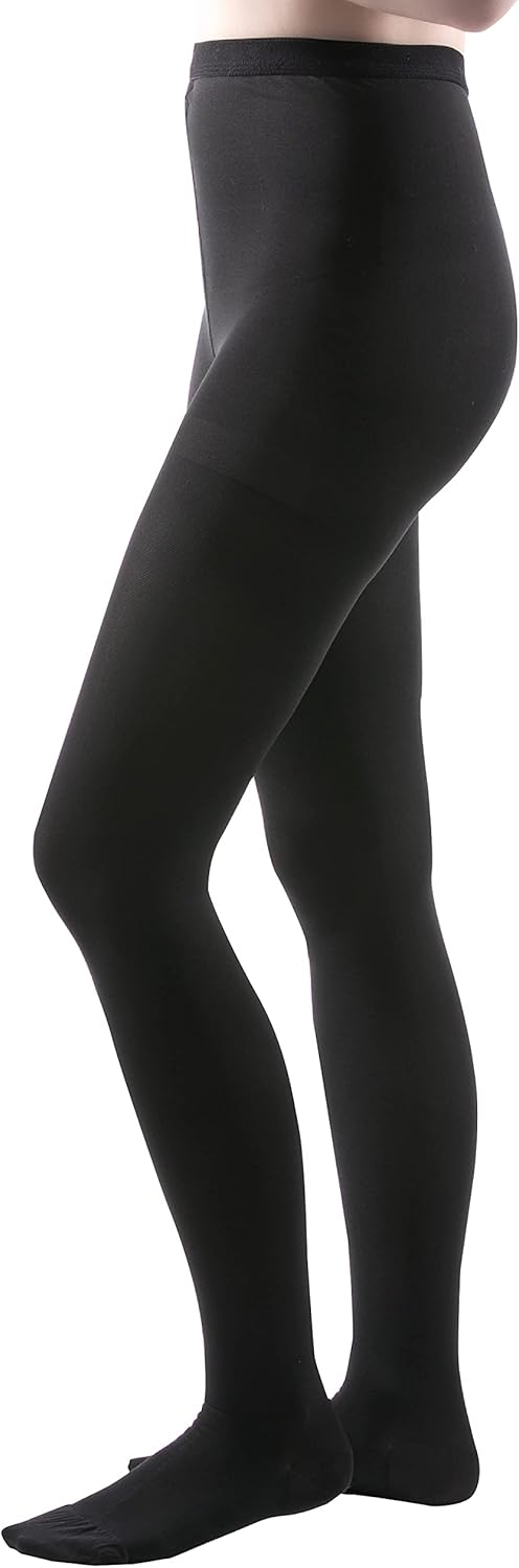 Allegro 30-40 mmHg Surgical 303 Support Compression Pantyhose - Comfortable Women's Compression Hose with Closed Toe