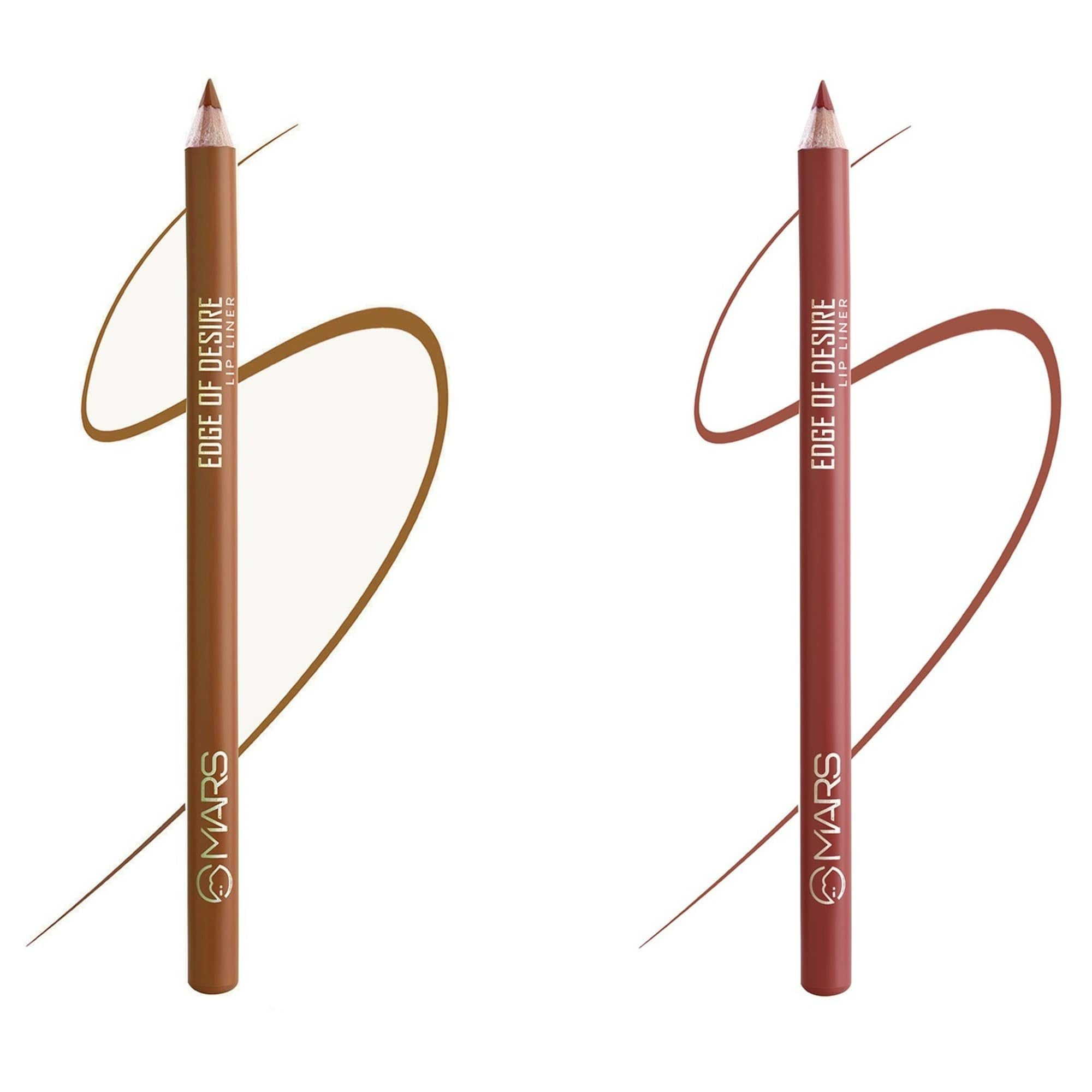 MARS Edge of Desire Lip Liner | One Swipe Smooth Application | Long Lasting Lip Pencil (1.4gm) (14-CHOCO BUTTER) (15-MUDDY BRICK)-image-21