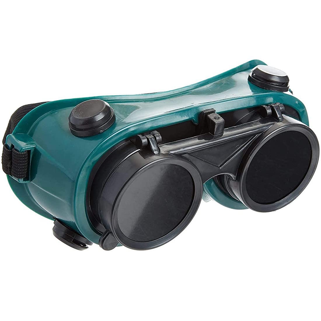 Lyzton 2 Pcs Flip-up Filter Poly Carbonated Lens Welding Safety Goggle (Dark Green - Free Size) (B09981FB56) Amazon Price History, Amazon Price Tracker