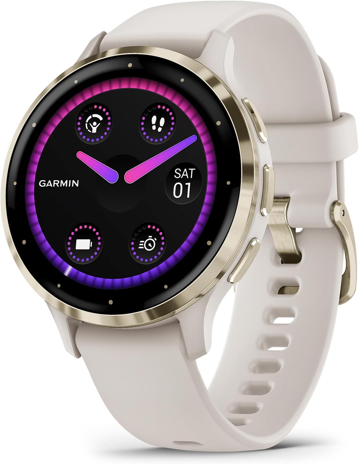 AMOLED Fitness Smartwatch Venu 3S - 41mm Case | Up to 10 Days of Battery Life and Touchscreen Display | Animated Workouts and Garmin Coach