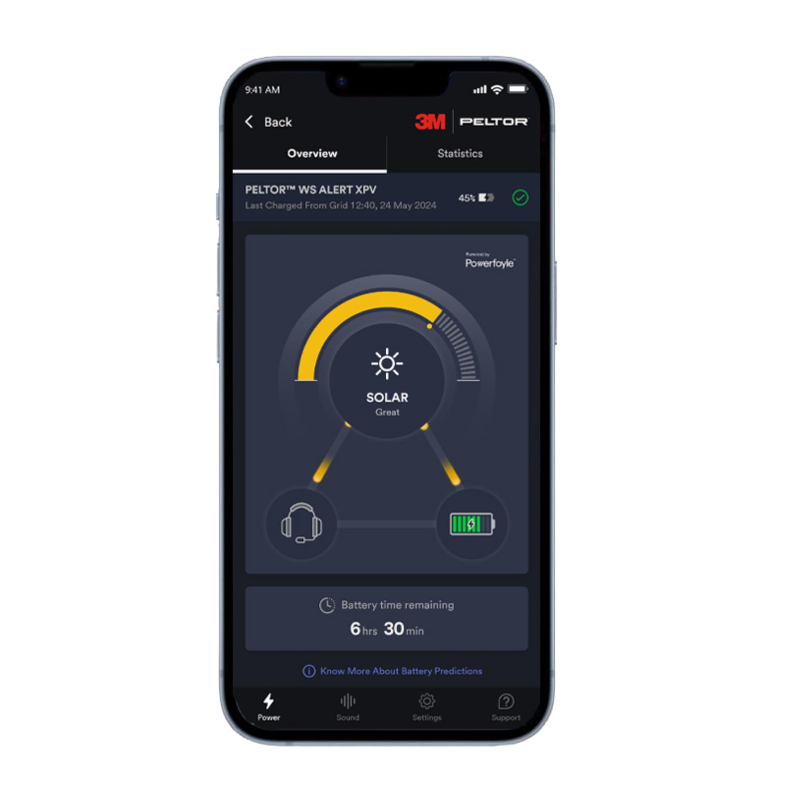 3M PELTOR WS ALERT XPV Headset-App, grün, Kopfband | solarbetrieben, MultiPoint-Bluetooth, MRX21A1WS7, 1 pro Packung
