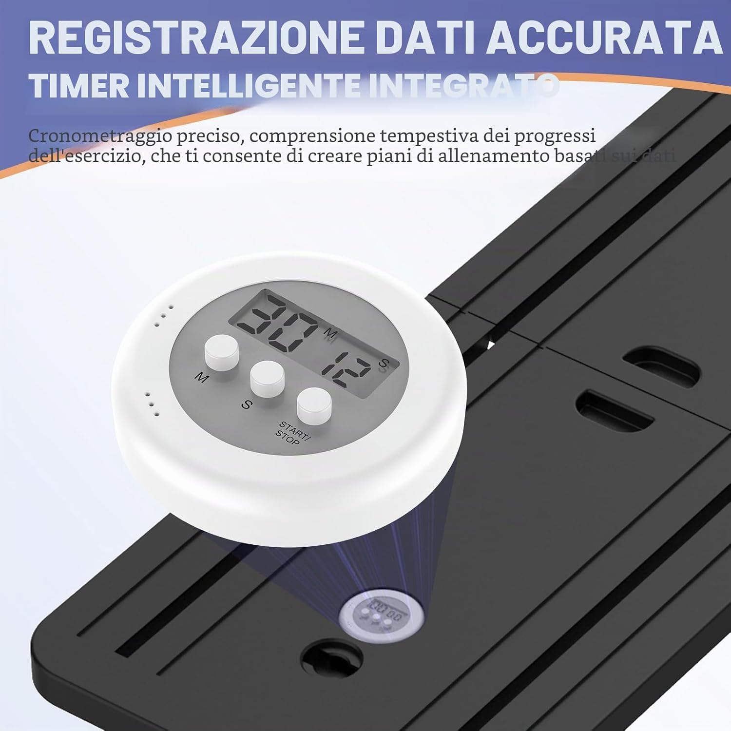 Pilates Board pieghevole 5 in 1 con contatore LED rullo di rimbalzo automatico tavola per esercizio multiuso esercizi a casa Stabile addominali attrezzature allenamento Multifunzione homegym